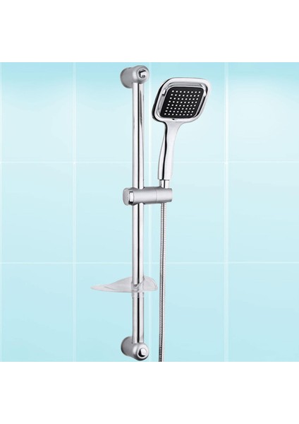 Duş Seti Sürgülü Banyo Duş Başlığı Seti Fiskiyesi Telefonu Kare Başlık Metal Hortum fırsatları