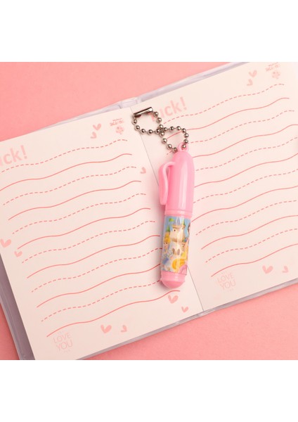 Prenses Tasarı ml ı Mini Not Defteri Kalem Set