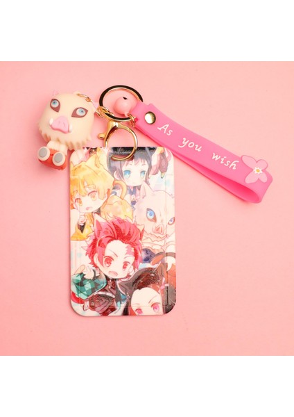 Demon Slayer Inosuke Silikon Anahtralık Kartlık fiyatları