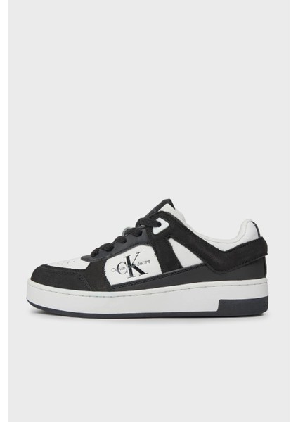 Calvin Klein Logolu Deri Sneaker Ayakkabı YW0YW013010GM Bayan Ayakkabı YW0YW01301 0gm