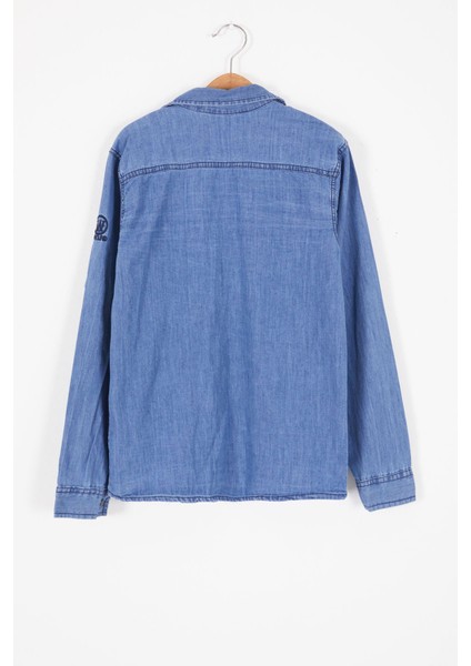Mavi Ride Baskılı Jean Gömlekli T-Shirt Erkek Çocuk 2li Takım 17567 indirimleri