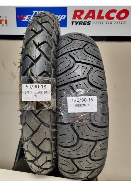 Regal Raptor Takım 130/90-15 ve 90/90-18 Chopper Motorsiklet Lastiği Rideonspeed