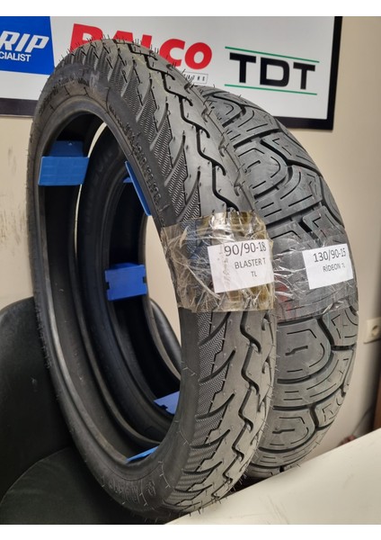 Chopper Motorsiklet Lastiği Takım 130/90-15 ve 90/90-18 Rideonblastert