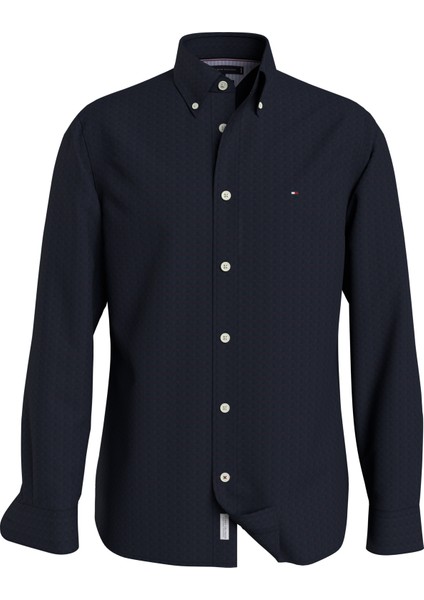 Tommy Hilfiger Oxford Dobby Rf Shirt Erkek Gömlek