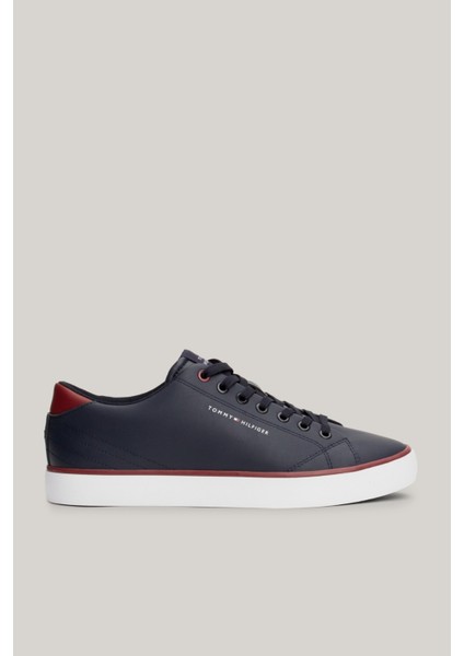 Th Hı Vulc Core Low Leather Erkek Sneaker Ayakkabı