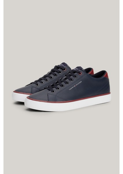 Th Hı Vulc Core Low Leather Erkek Sneaker Ayakkabı