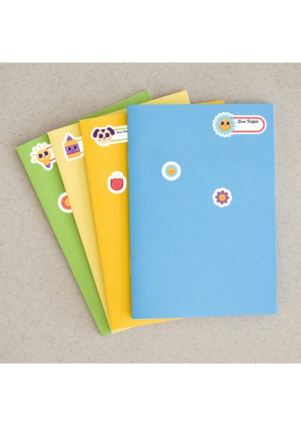 Sevimli Iconlar Isim Yazılı Defter Kitap Okul Etiketi modelleri