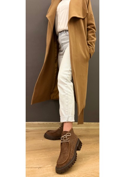 1892 Kahve Süet Fitilli Kısa Bilek Bot fiyatları