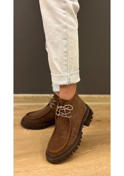 1892 Kahve Süet Fitilli Kısa Bilek Bot fırsatları