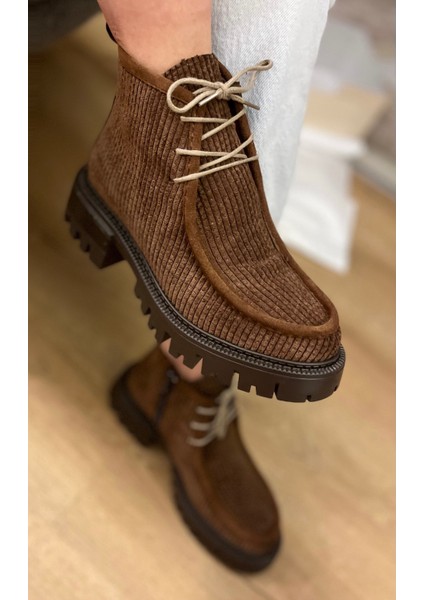 1892 Kahve Süet Fitilli Kısa Bilek Bot indirimleri