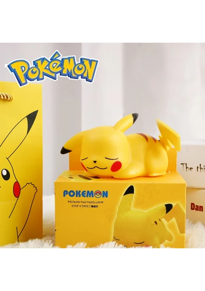 Pokemon Sevimli Anime Pikachu LED Gece Lambası Çocuk Yatak Odası Başucu Dekorasyon Oyuncaklar Hediye