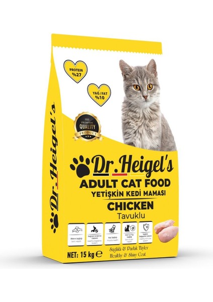 Dr.heigel's Tavuk Etli Yetişkin Kedi Maması 15KG