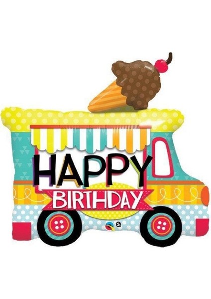 Dondurma Arabası Folyo Balon 80 cm