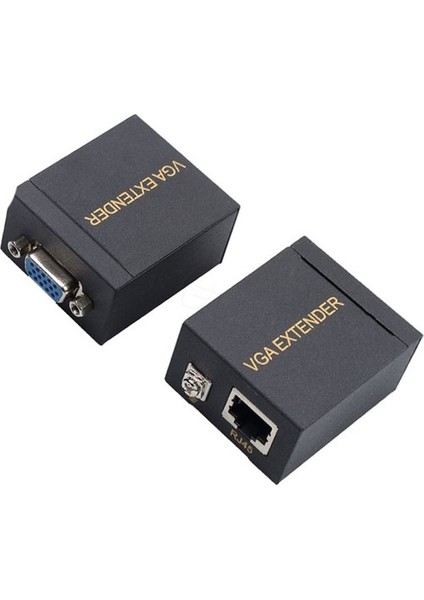 Powermaster PM-17297 VGA To Cat5 Cat6 60 Metre VGA Extender Uzatıcı Görüntü Sinyal Uzatıcı