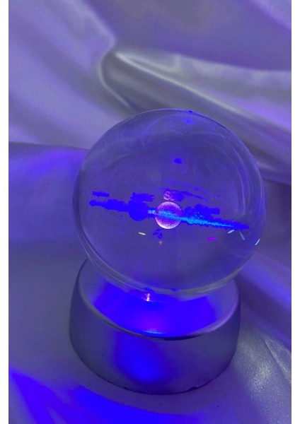 3D LED Işık Cam Küre Çok Işıklı Pilli Samanyolu Güneş Sistemi
