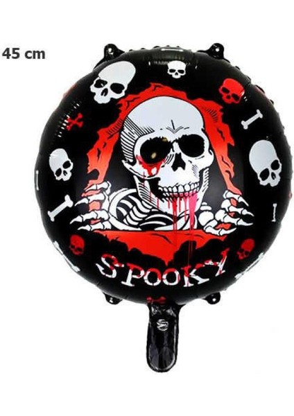Halloween Folyo Balon Kuru Kafa 18 Inç