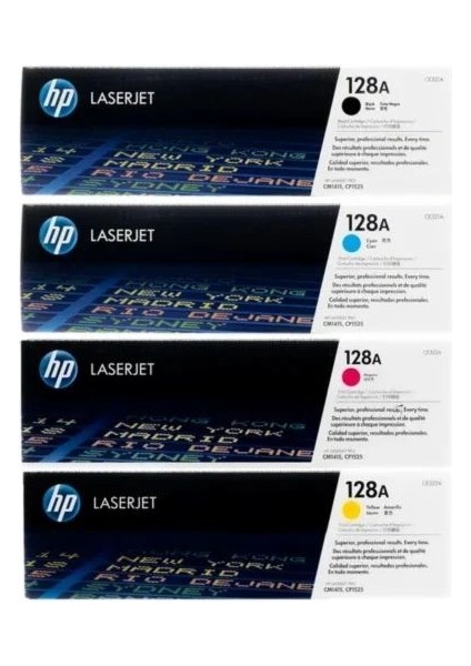 Hp 128A Orjinal Toner 4'lü Set CE320A-CE321A-CE322A-CE323A CP1525