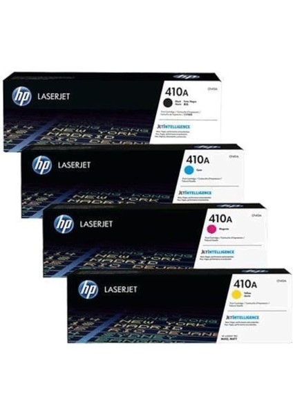 Hp 410A Orjinal Toner 4'lü Set CF410A-CF411A-CF412A-CF413A M452DN