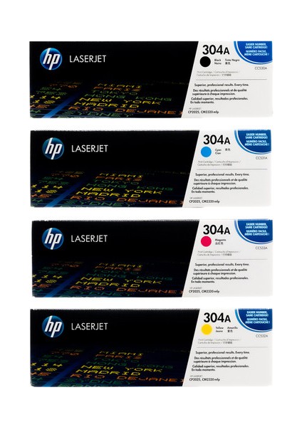 Hp 304A Orjinal Toner 4'lü Set CC530A-CC531A-CC532A-CC533A CM2320