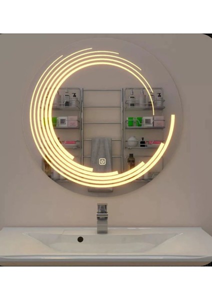 90X90 Dokunmatik Ledli Banyo Aynası
