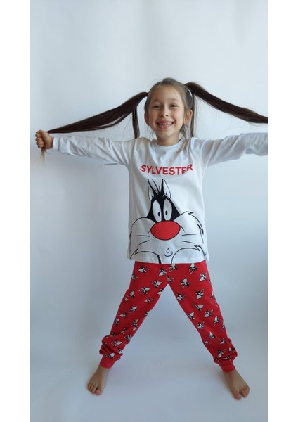 Unisex 4 Mevsim Çocuk Pijama Takımı