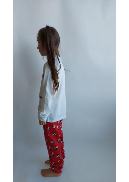 Unisex 4 Mevsim Çocuk Pijama Takımı
