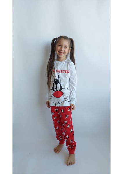 Unisex 4 Mevsim Çocuk Pijama Takımı