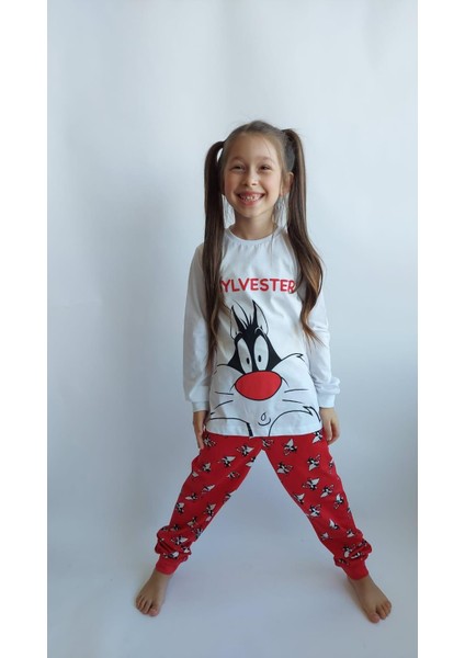 Unisex 4 Mevsim Çocuk Pijama Takımı