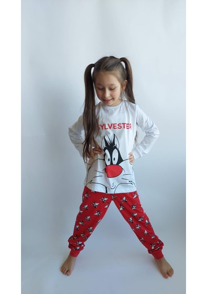 Unisex 4 Mevsim Çocuk Pijama Takımı