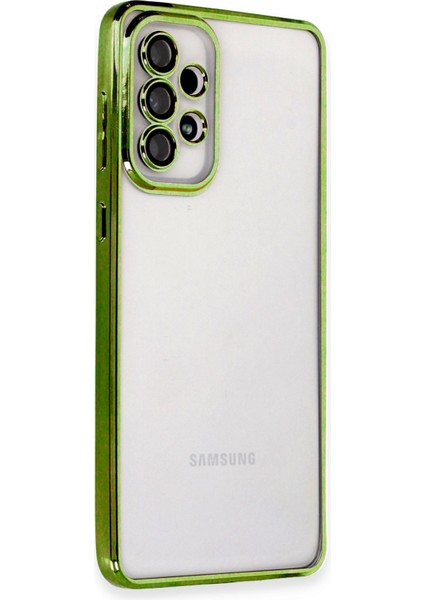 Samsung Galaxy A53 5g Kılıf Razer Lensli Silikon - Yeşil 109008