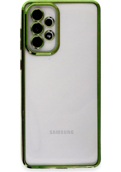 Samsung Galaxy A53 5g Kılıf Razer Lensli Silikon - Yeşil 109008