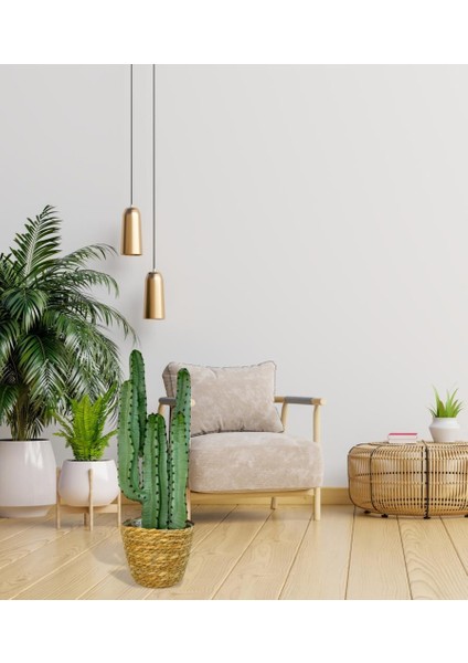 Yapay Çiçek Kaktüs Ağacı 4kollu 70*22CM 4026