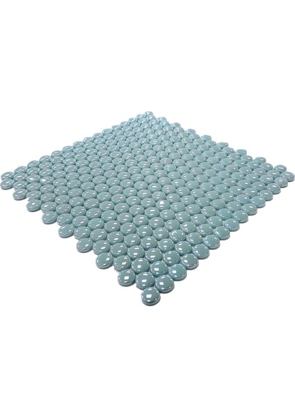 Mutfak Tezgah Arası, Banyo, Havuz, Sauna, Spa, Ev, Bahçe ve İşyeri, Yaşam Alanlarının Tüm Yüzeyleri İçin 22 Mm. Yuvarlak Cam Mozaik. ( 1 m2 fiyatıdır )