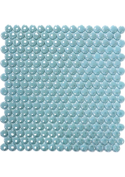 Mutfak Tezgah Arası, Banyo, Havuz, Sauna, Spa, Ev, Bahçe ve İşyeri, Yaşam Alanlarının Tüm Yüzeyleri İçin 22 Mm. Yuvarlak Cam Mozaik. ( 1 m2 fiyatıdır )