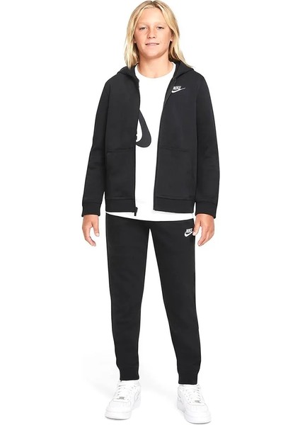 Sportswear Club Çocuk Siyah Günlük Stil Sweatshirt DD1698-010