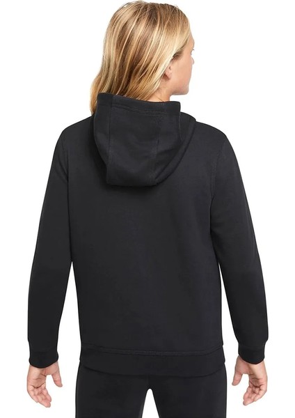 Sportswear Club Çocuk Siyah Günlük Stil Sweatshirt DD1698-010 fiyatları