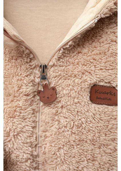 s Unisex Bebek Astronot Welsoft Penye Astarlı Kendinden Eldivenli Bebek Tulumu, Bebek Uyku Tulumu