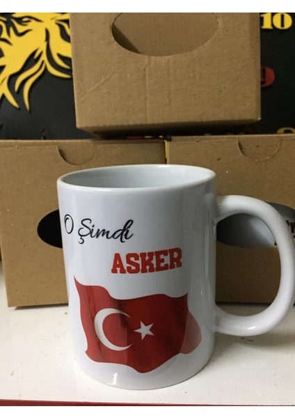 Baskılı Kupa - O Şimdi Asker