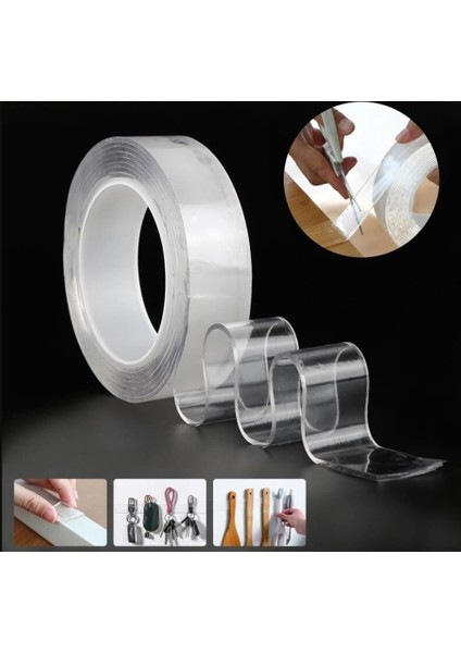 Çift Taraflı Üst Kalite Suya Dayanıklı Nano Bant Kuvvetli Silikon Yapıştırıcı 2mt