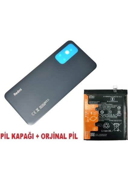 Xiaomi Redmi Note 11S Arka Pil Batarya Kapağı + Pil Siyah