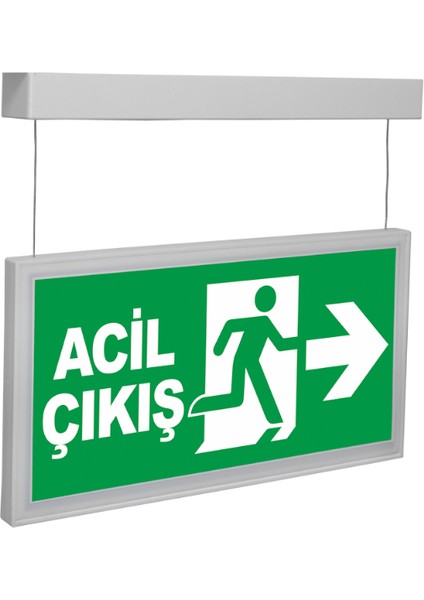 AES-26223-L Onled-Lite Acil Çıkış Yönlendirme Armatürü Sürekli ve Kesintide 180 Dak. Yanan 20XF LED