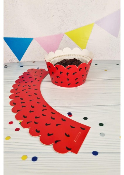 Çakıl Taş Devri Konsepti Cupcake Sargısı 10'lu