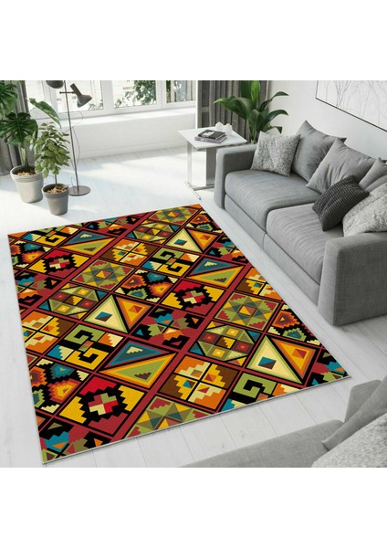 Dijital Baskı Dekoratif Kaymaz Taban Yıkanabilir Halı NO:1091 fiyatları