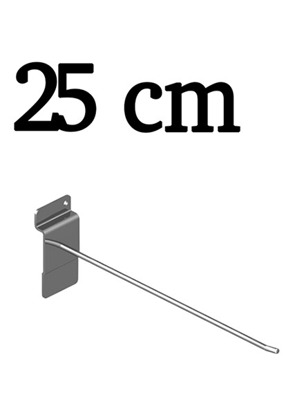 100 Adet 25 cm Kanallı Pano Kancası, Aksesuar ve Bijuteri Kancası