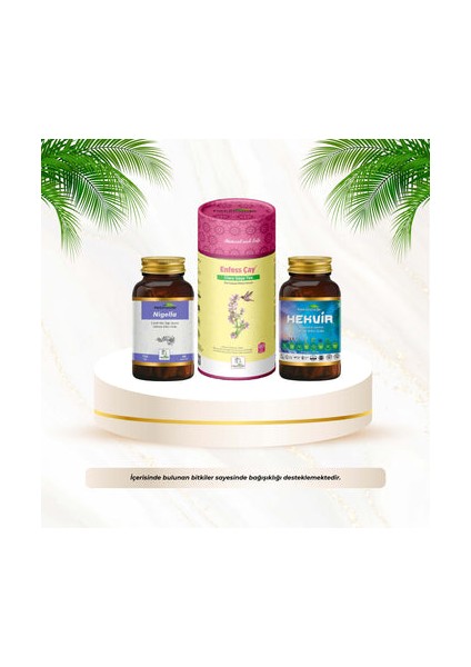 Bağışıklıık Seti - Hekvir 45 Kapsül & Nigella Oil & Enfess Paket Çay