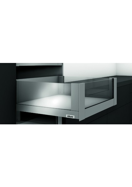 Iç Kiler Çekmecesi Legrabox Free C Yüksek Camlı Yanak Önü Camlı 50 Cm. Frenli Blumotion Orion Gri Antrasit