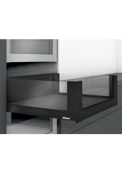 Iç Kiler Çekmecesi Legrabox Free C Yüksek Camlı Yanak Önü Camlı 50 Cm. Frenli Blumotion Orion Gri Antrasit