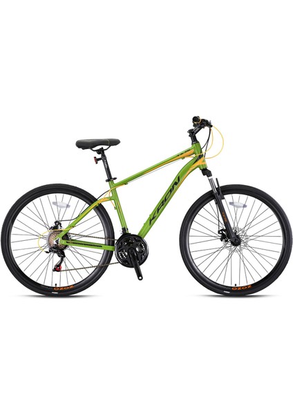 TX75 Disk Fren 28 Jant Trekking Bisiklet Mat Haki Siyah Turuncu 46 cm
