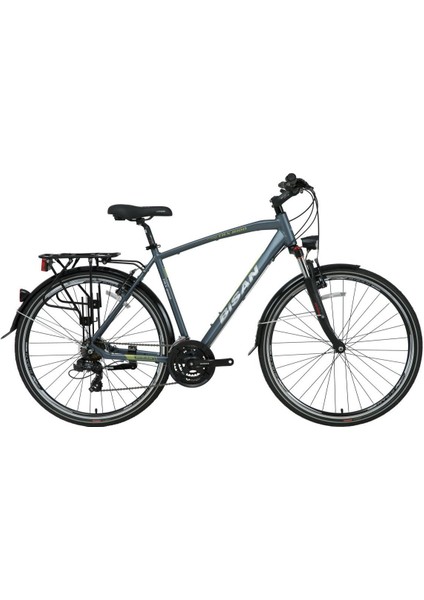 TRX8100 City 28 Jant Şehir Bisikleti Gri Yeşil 50 cm