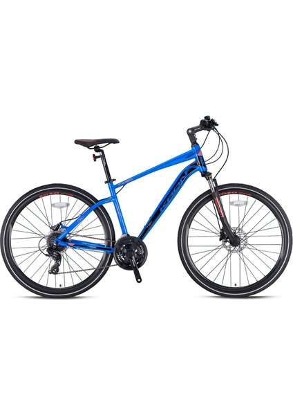 TX150 Hidrolik Disk 28 Jant Trekking Bisiklet Mat Siyah-Turuncu 46 cm